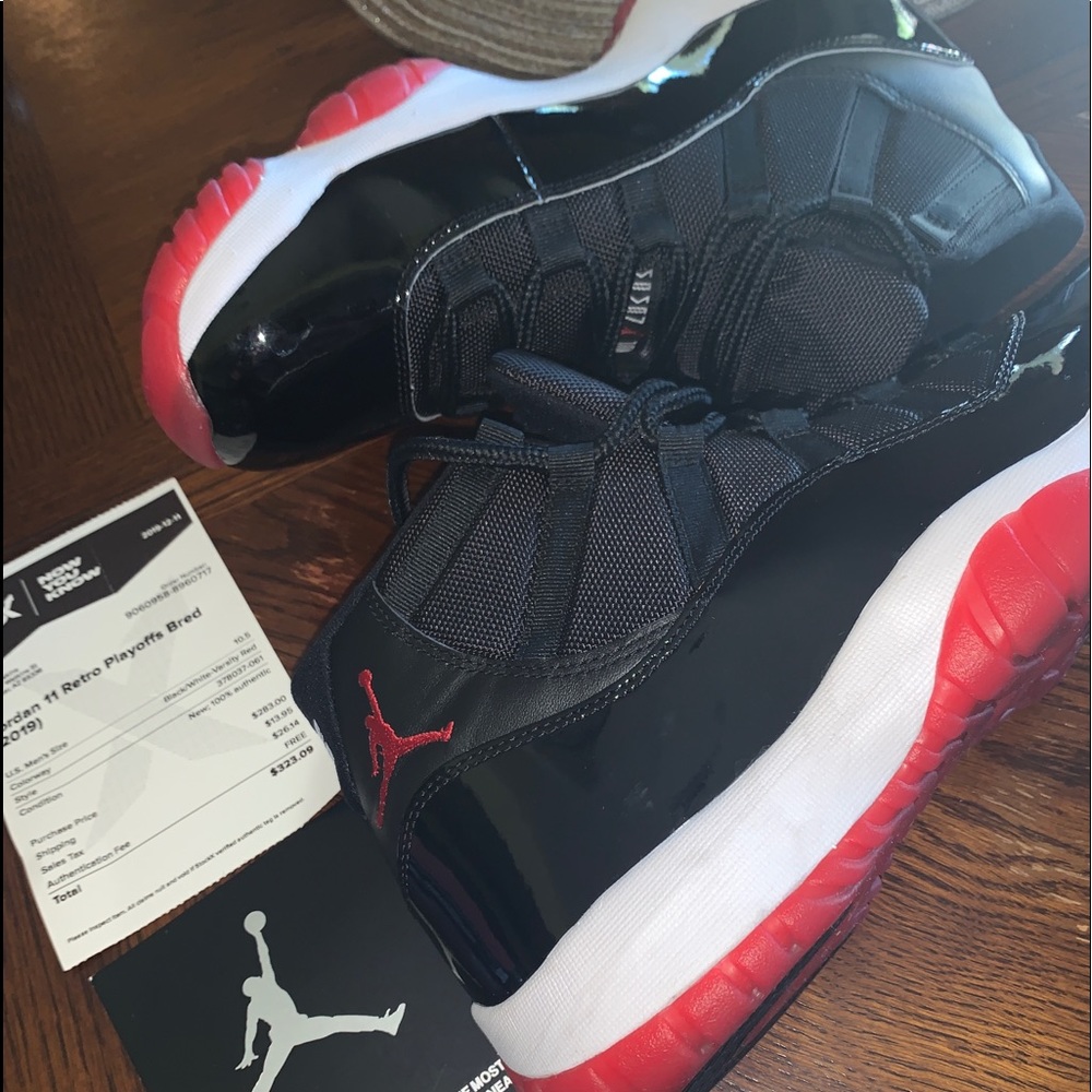 2019 Retro Jordan Bred 11s Size 10.5 never worn.